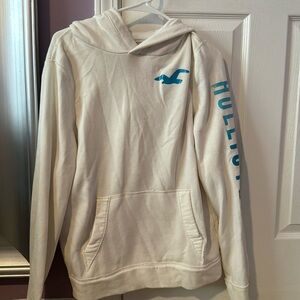Men’s Medium White Hollister Sweatshirt Hoodie